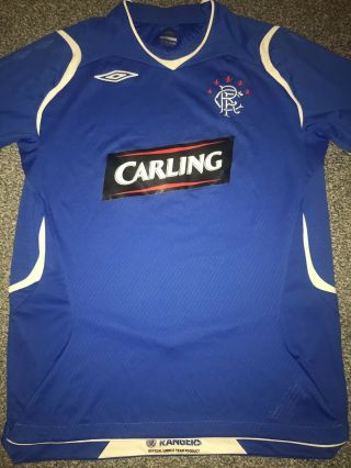 Rangers Home Shirt 2008/09 Medium Rare