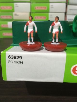 Subbuteo Lw Team - Fc Sion Ref 63829.  Players Perfect.  - Very Rare