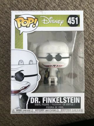 Tim Burton Funko Pop Disney Nightmare Before Christmas Dr Finklestein 451 Rare