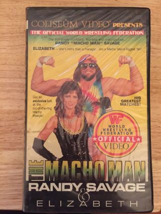 Wwf Macho Man Randy Savage And Elizabeth Vhs Coliseum Video 1986 Wwe Rare