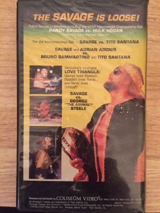 WWF Macho Man Randy Savage And Elizabeth VHS Coliseum Video 1986 WWE Rare 2