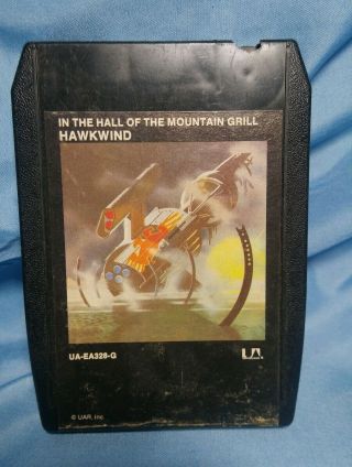 Hawkwind " In The Hall Of The Mountain Grill " 8 Track Tape Rare Space Hard Rock