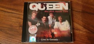 Queen Cd Very Rare We Will Rock You Live In Canada Jd Records 2002.