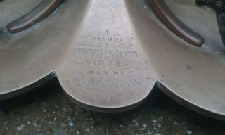 Rare VICTORIAN 1872 Staines Regatta TROPHY Canoes 3
