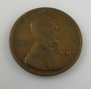 1914 D Lincoln Wheat Penny Cent Rare