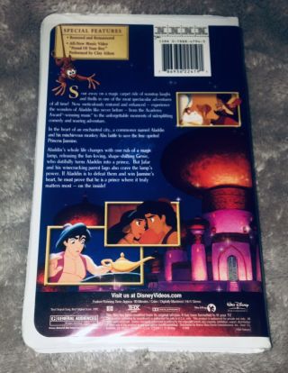 ALADDIN Classic Walt Disney Special Platinum Edition RARE Cond.  VHS Video 2