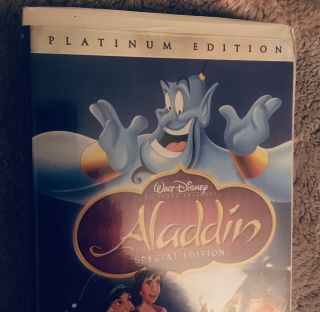 ALADDIN Classic Walt Disney Special Platinum Edition RARE Cond.  VHS Video 5