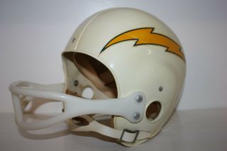 Vtg San Diego Chargers Rawlings football helmet rare circa 1960 ' s 3