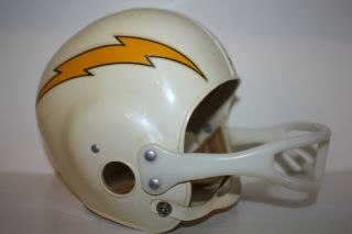 Vtg San Diego Chargers Rawlings football helmet rare circa 1960 ' s 7