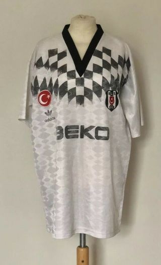 Besiktas Away Football Shirt 1993 - 1995 Rare 11 Jersey Size Large