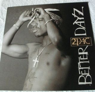 2002 2pac Better Dayz Vintage Poster 12 X 12 Rare Rap Promo Tupac