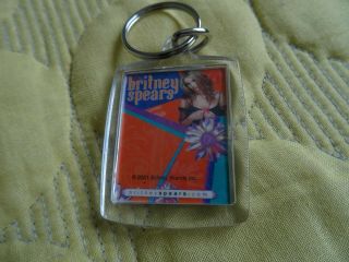 Britney Spears Rare Promo 2001 Keyring Official Britneyspears.  Com Diff Pic Side