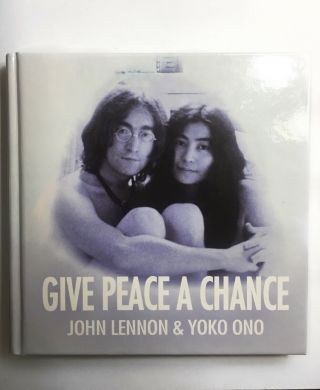 Give Peace A Chance By John Lennon & Yoko Ono (hardcover Book & Dvd) Rare