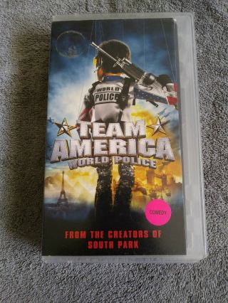 Team America World Police - Rare Oop 2005 Release Vhs Tape Clamshell Buy Now