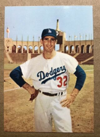 Gem Rare Vtg Ungraded Card 1960 Morrell Meats Dodgers Sandy Koufax