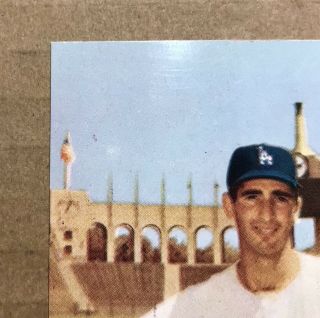 GEM RARE VTG Ungraded Card 1960 Morrell Meats Dodgers Sandy Koufax 2