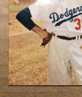 GEM RARE VTG Ungraded Card 1960 Morrell Meats Dodgers Sandy Koufax 3