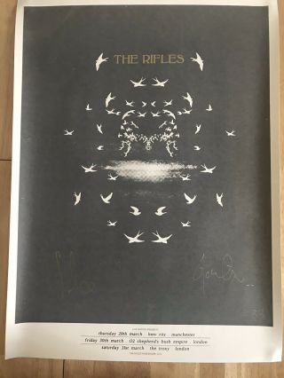 The Rifles Signed Ltd Print Rare Mod / The Jam / Paul Weller / Indie / Oasis