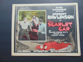 C.  1923 Lost Silent Film " The Scarlet Car " 5 Rare Lobby Cards