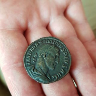 Maximinus I Thrax Brass Sestertius Providentia Extremely Rare