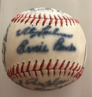 1973 Chicago Cubs Autographed Ball Ernie Banks Ron Santo Billy Williams Rare