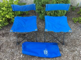 Rare Ford Bronco Two Folding Camping Chair W/ Bag - Vintage Bronco Camp Chair Look