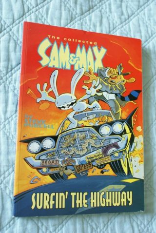 The Collected Sam & Max Surfin The Highway Tpb Very Rare Oop Steve Purcell