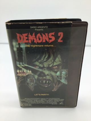 Demons 2 Betamax Beta Horror Very Rare Lamberto Bava Dario Argento