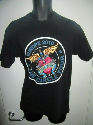 Bon Jovi The Circle Tour 2010 Tour T - Shirt Size Medium,  Rare