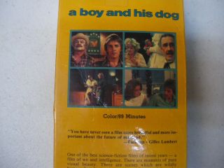 A BOY AND HIS DOG VHS DON JOHNSON 1982 RARE 2