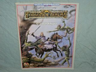 Ad&d Forgotten Realms 2nd Edition Accessory - Cormyr (very Rare With Map)