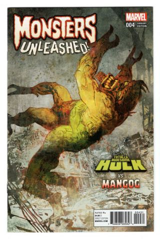 Monsters Unleashed 4 Bill Sienkiewicz 1:100 Variant Vf 8.  0 Rare