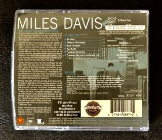 Miles David Kind Of Blue Rare 5.  1 Surround Sound Dualdisc 2