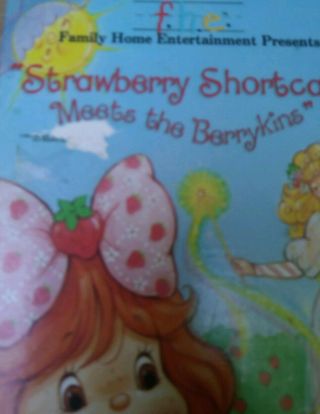 Strawberry Shortcake VHS Rare Meet The Berrykins Cartoon Children 2