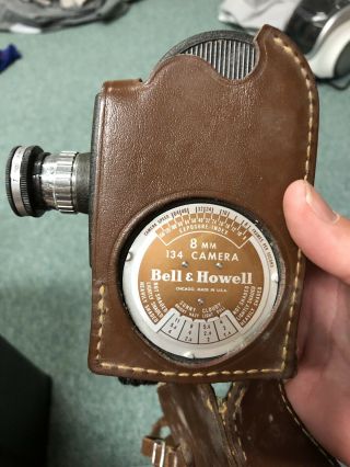 Bell & Howell Filmo Double Run Eight 8mm 134 Video Camera Vintage Rare