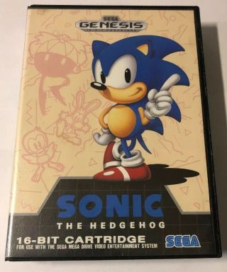 Sonic The Hedgehog Sega Genesis Rare Canadian Mega Drive
