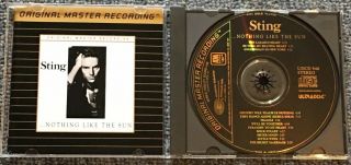 Sting -.  Nothing Like The Sun Rare Mfsl 24k Gold Cd Japan Ultradisc