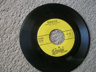 Frankie Miller " Reunion&money Side Of Life " Rare Rockabily 45 Starday 481 Vtg 1960