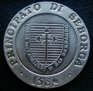 1996 Italy Seborga Principate Rare Coin 15 Cents Unc Giorgioi