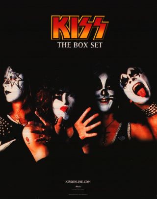 Music Poster Kiss The Box Set 2001 14x18 " Promo Gene Simmons Nos Rare