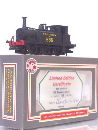 Rare Dapol Limited Edition - Sr Southern Black Terrier Tank Locomotive No.  B636