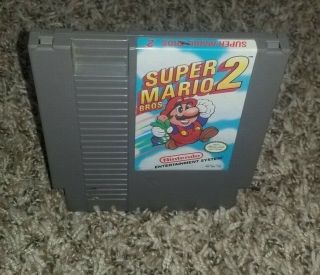 Mario Bros.  2 Cart Only (nes,  Nintendo Entertainment System) Rare Fs&h