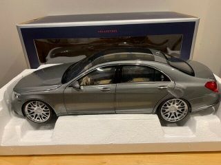 1/18 Diecast Norev Mercedes Benz S - Class 2013 Silver Metallic Upgraded Mags Rare