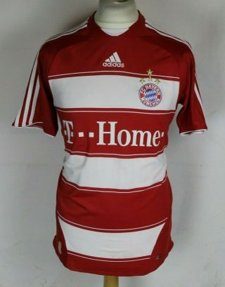 Vintage Bayern Munich Home Football Shirt 08 - 09 Adidas Youths Xl Rare