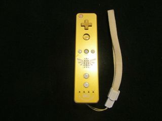 Rare Nintendo Wii Legend Of Zelda Gold Remote W/ Motion Plus Inside Great