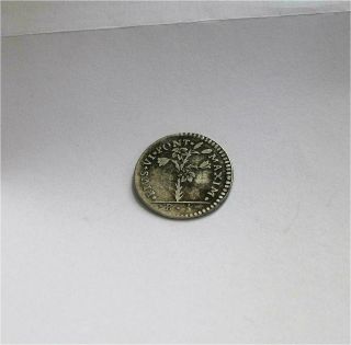 1779 Italy Papal States Bologna Carlino Of 5 Silver Bolognini Coin Vf Rare