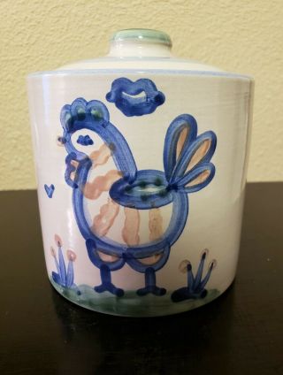 M.  A.  Hadley Rare Rooster Cookie Jar Canister