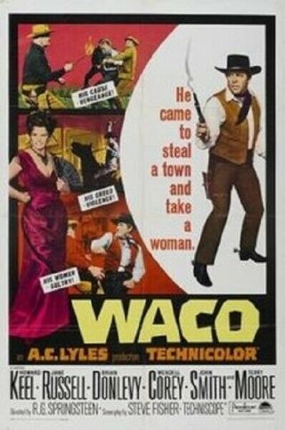 Waco Rare Western Dvd 1966 Jane Russell Howard Keel