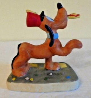 Rare Disney Pluto Ceramic/porcelain Figurine Schmid