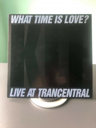 The Klf What Time Is Love Live At Trancentral 12” Vinyl Klf004x Rare Glossy Logo